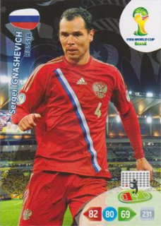 Sergei Ignashevich Russia Panini 2014 World Cup #284