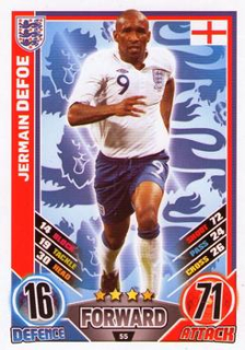 Jermain Defoe England EURO 2012 Match Attax #55