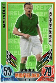 Damien Duff Republic Of Ireland EURO 2012 Match Attax Man Of The Match #202