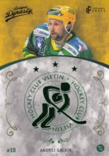 Andrej Galkin Vsetin 2021 Legendary Cards League Dynasty #62