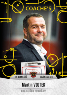 Martin Vojtek Prostejov Chance liga 2022/23 2. serie GOAL Cards Coach's #30