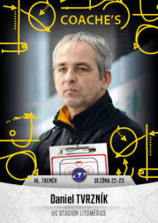 Daniel Tvrznik Litomerice Chance liga 2022/23 2. serie GOAL Cards Coach's #31