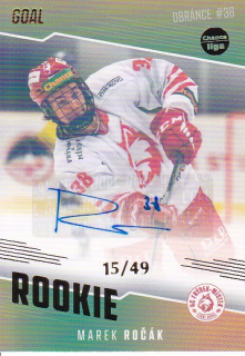 Marek Rocak Frydek Mistek Chance liga 2022/23 2. serie GOAL Cards Rookie Autograph /49 #13