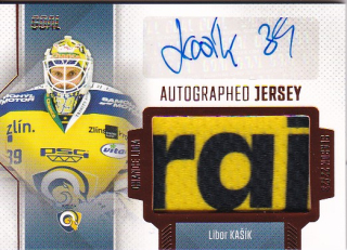 Libor Kasik Zlin Chance liga 2022/23 2. serie GOAL Cards Autographed Jersey /25 #42