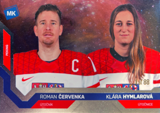 Roman Cervenka a Klara Hymlarova Reprezentace Moje Karticky Narodni Tym 2021/22 MK Universe level 1 /88 #87