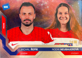 Michal Repik a Noemi Neubauerova Reprezentace Moje Karticky Narodni Tym 2021/22 MK Universe level 1 /88 #93