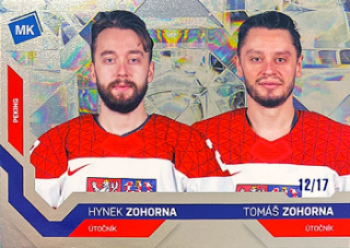 Hynek Zohorna a Tomas Zohorna Reprezentace Moje Karticky Narodni Tym 2021/22 MK Universe level 3 /17 #99