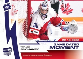 Tomas Suchanek Reprezentace Moje Karticky Narodni Tym 2022/23 MK #40