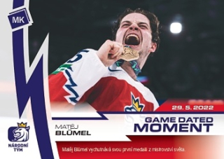 Matej Blumel Reprezentace Moje Karticky Narodni Tym 2022/23 MK #47