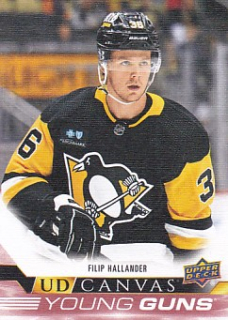 Filip Hallander Pittsburgh Penguins Upper Deck 2022/23 Series 2 UD Canvas #C230