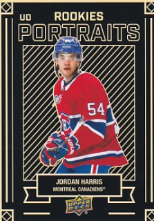 Jordan Harris Montreal Canadiens UD 2022/23 Series 2 UD Rookies Portraits #P-58