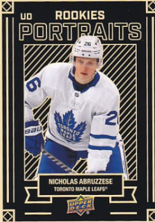 Nicholas Abruzzese Toronto Maple Leafs UD 2022/23 Series 2 UD RC Portraits #P-41