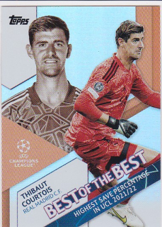Thibaut Courtois Real Madrid Topps UEFA Club Competitions 2022/23 Best of the Best #BB-02