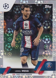 Lionel Messi Paris Saint-Germain Topps UEFA Club Competitions 2022/23 Starball Foil #1