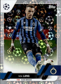 Noa Lang Club Brugge Topps UEFA Club Competitions 2022/23 Starball Foil #4