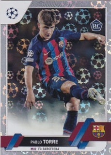 Pablo Torre FC Barcelona Topps UEFA Club Competitions 2022/23 Starball Foil #32
