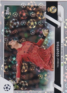 Thibaut Courtois Real Madrid Topps UEFA Club Competitions 2022/23 Starball Foil #63