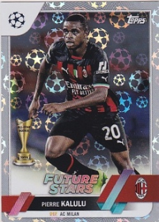 Pierre Kalulu A.C. Milan Topps UEFA Club Competitions 2022/23 Starball Foil #93