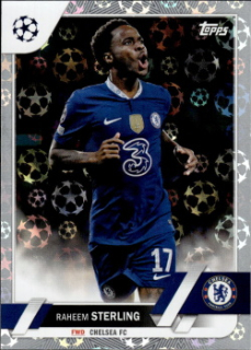 Raheem Sterling Chelsea Topps UEFA Club Competitions 2022/23 Starball Foil #113