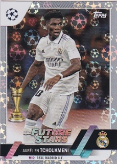 Aurelien Tchouameni Real Madrid Topps UEFA Club Competitions 2022/23 Starball Foil #124