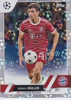 Thomas Muller Bayern Munchen Topps UEFA Club Competitions 2022/23 Starball Foil #187