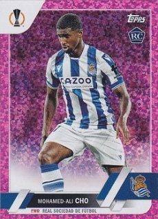 Mohamed-Ali Cho Real Sociedad Topps UEFA Club Competitions 2022/23 Pink Sparkle #3