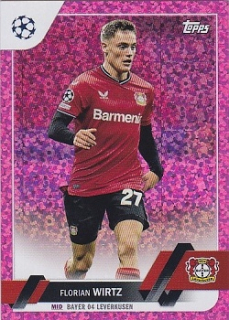 Florian Wirtz Bayer 04 Leverkusen Topps UEFA Club Competitions 2022/23 Pink Sparkle #27
