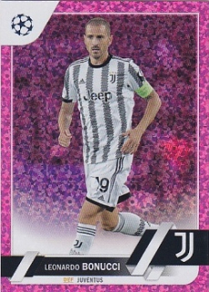 Leonardo Bonucci Juventus FC Topps UEFA Club Competitions 2022/23 Pink Sparkle #39