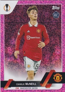 Charlie McNeill Manchester United Topps UEFA Club Competitions 2022/23 Pink Sparkle #85