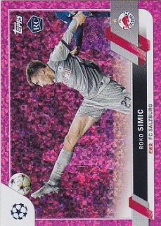 Roko Simic Red Bull Salzburg Topps UEFA Club Competitions 2022/23 Pink Sparkle #121