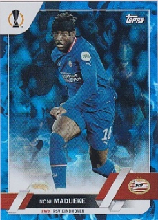 Noni Madueke PSV Eindhoven Topps UEFA Club Competitions 2022/23 Blue Inferno Foil /125 #106