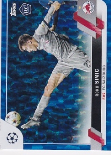 Roko Simic Red Bull Salzburg Topps UEFA Club Competitions 2022/23 Icy Blue Foil /99 #121
