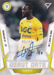Babacar Sy Teplice SportZoo FORTUNA:LIGA 2022/23 2. serie Debut Date Rookie Auto /99 #DRS-BS