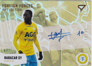 Babacar Sy Teplice SportZoo FORTUNA:LIGA 2022/23 2. serie Foreign Forces Art Edition Auto /35 #FFS-BS