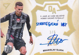 Branislav Sluka Ceske Budejovice SportZoo FORTUNA:LIGA 2022/23 2. serie Q&A Signatured Answer /6 #QA-BS