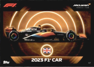 2023 F1 Car McLaren Topps F1 Turbo Attax 2023 #47
