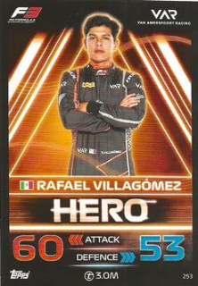 Rafael Villagomez Van Amersfoort Racing Topps F1 Turbo Attax 2023 F3 Heroes 2023 #253