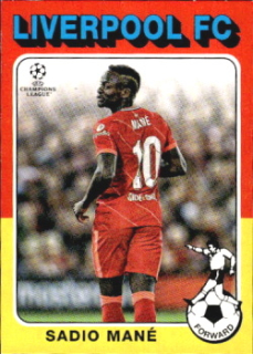 Sadio Mane Liverpool Topps UEFA Champions League Collection 2021/22 1975-76 Topps Footballer #75-03