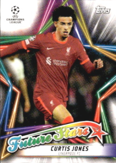 Curtis Jones Liverpool Topps UEFA Champions League Collection 2021/22 Future Stars #FS-13