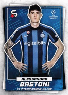 Alessandro Bastoni Internazionale Milano Topps UEFA Football Superstars 2022/23 #76