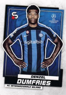 Denzel Dumfries Internazionale Milano Topps UEFA Football Superstars 2022/23 #78