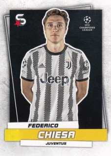 Federico Chiesa Juventus FC Topps UEFA Football Superstars 2022/23 #92