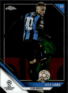 Noa Lang Club Brugge Topps UEFA Champions League Chrome 2021/22 #13