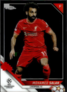 Mohamed Salah Liverpool Topps UEFA Champions League Chrome 2021/22 #21