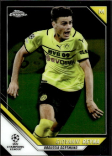 Giovanni Reyna Borussia Dortmund Topps UEFA Champions League Chrome 2021/22 #26