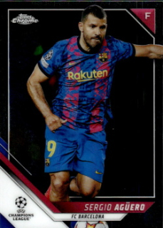 Sergio Aguero FC Barcelona Topps UEFA Champions League Chrome 2021/22 #39