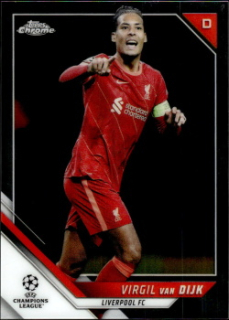 Virgil van Dijk Liverpool Topps UEFA Champions League Chrome 2021/22 #47