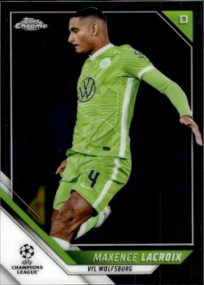 Maxence Lacroix VfL Wolfsburg Topps UEFA Champions League Chrome 2021/22 #48