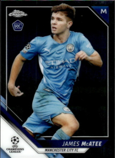 James McAtee Manchester City Topps UEFA Champions League Chrome 2021/22 #53