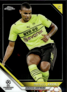 Manuel Akanji Borussia Dortmund Topps UEFA Champions League Chrome 2021/22 #57